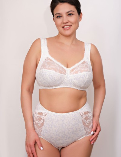 Бюстгальтер из хлопка Valmira 1101/С-1102/C молоко с голубым, Цвет: молоко с голубым, Размеры: 80F, изображение 6