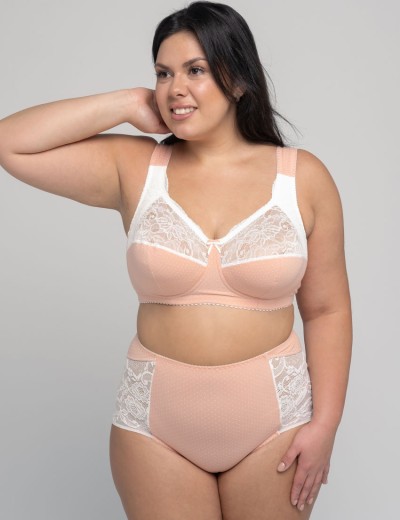 Бюстгальтер из хлопка Valmira 1101/С-1102/C нектар персика в крапинку, Цвет: нектар персика в кра, Размеры: 80E, изображение 7