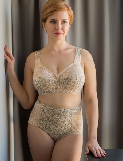 Бюстгальтер из хлопка Valmira 1101/С-1102/C бежевый с черным, Цвет: бежевый с черным, Размеры: 75C, изображение 6