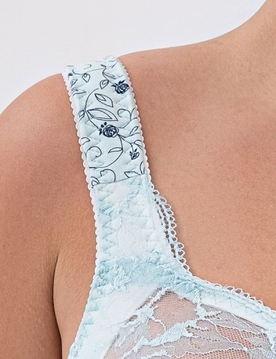 Бюстгальтер из хлопка Valmira 1101/С-1102/C голубой опал, Цвет: голубой опал, Размеры: 75E, изображение 4