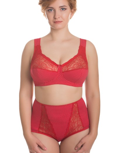 Бюстгальтер из хлопка Valmira 1101/С клубничный в крапинку, Цвет: клубничный в крапинк, Размеры: 75C, изображение 2