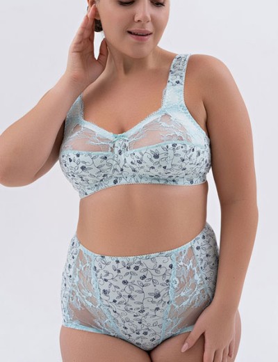 Усиленный бюстгальтер из хлопка Valmira 1104/C голубой опал, Цвет: голубой опал, Размеры: 80H, изображение 6