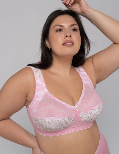 Усиленный бюстгальтер из хлопка Valmira 1104/C иллюзия розы, Цвет: иллюзия розы, Размеры: 80H, изображение 2