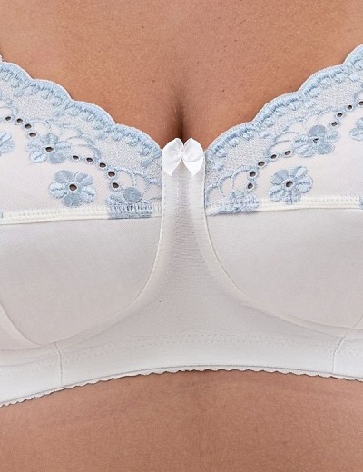 Бюстгальтер больших размеров Valmira 1107 / 1108 молоко с голубым, Цвет: молоко с голубым, Размеры: 90J, изображение 5