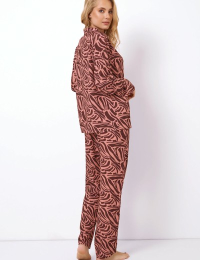 Пижама с брюками из вискозы Aruelle ROSABEL, Цвет: коричневая роза, Размеры: S, изображение 3