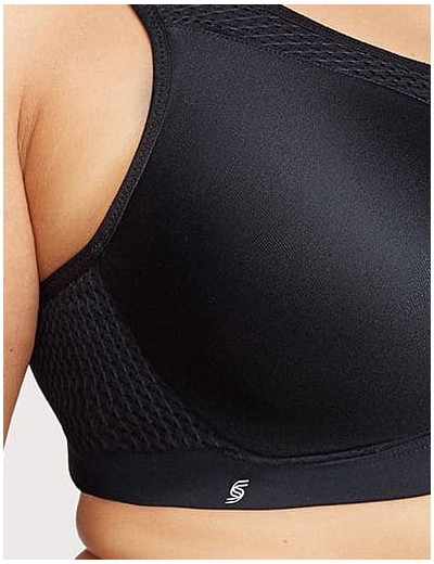 Бюстгальтер для спорта Glamorise GI9066 черный, Цвет: черный, Размеры: 85E, изображение 5