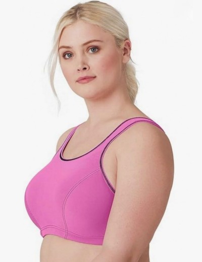 Спортивный бюстгальтер Glamorise GI9160 розовый, Цвет: розовый, Размеры: 100C, изображение 5