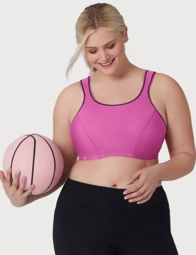 Спортивный бюстгальтер Glamorise GI9160 розовый, Цвет: розовый, Размеры: 100C, изображение 7