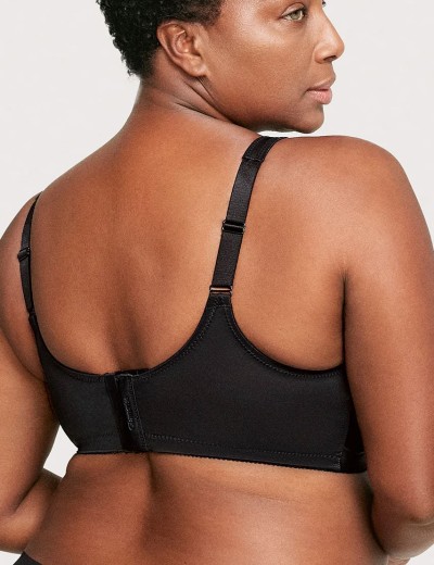 Бескаркасный бюстгальтер минимайзер Glamorise GI1003 черный, Цвет: черный, Размеры: 105C, изображение 2