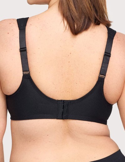 Бюстгальтер на широких бретелях Glamorise GI1240 черный, Цвет: черный, Размеры: 100G, изображение 2