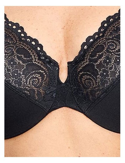 Бюстгальтер на широких бретелях Glamorise GI1240 черный, Цвет: черный, Размеры: 100G, изображение 6