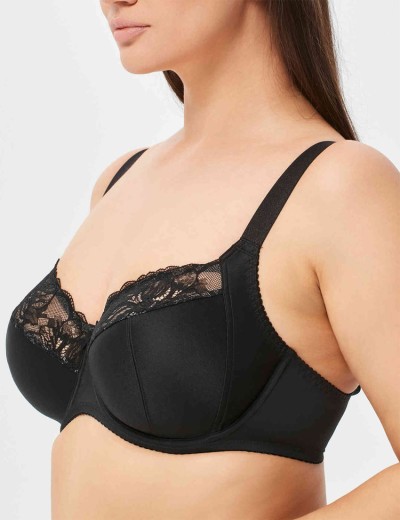 Бюстгальтер с мягкой чашкой Milavitsa 104960 черный с нюдом, Цвет: черный с нюдом, Размеры: 90H, изображение 4