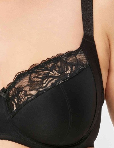 Бюстгальтер с мягкой чашкой Milavitsa 104960 черный с нюдом, Цвет: черный с нюдом, Размеры: 90H, изображение 5
