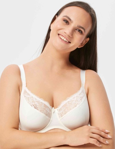 Бюстгальтер с мягкой чашкой Milavitsa 104960 приглушенный белый, Цвет: приглушенный белый, Размеры: 90F, изображение 3