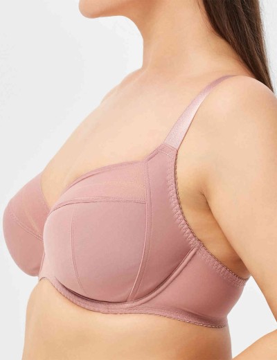 Бюстгальтер-минимайзер мягкий Milavitsa 107630 камелия/нюд, Цвет: камелия/нюд, Размеры: 95F, изображение 3