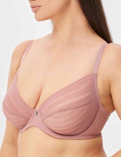 Бюстгальтер-минимайзер мягкий Milavitsa 127630 камелия/нюд, Цвет: камелия/нюд, Размеры: 85E, изображение 4
