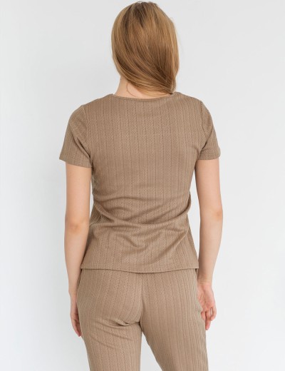 Женский домашний костюм Opium M-142/P-123, Цвет: бежевый, Размеры: 2XL, изображение 2