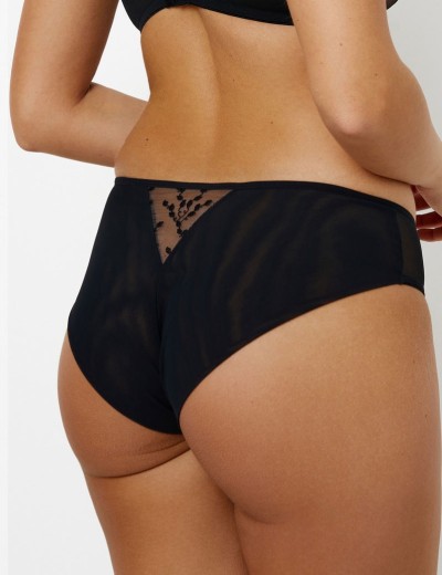 Трусы бразилиана Subtille VENETIA BLACK brazilian, Цвет: черно-бежевый, Размеры: S, изображение 2