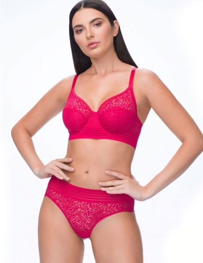 Мягкий бюстгальтер с широким поясом VOVA PAOLA V48411 азалия, Цвет: азалия, Размеры: 75F, изображение 2