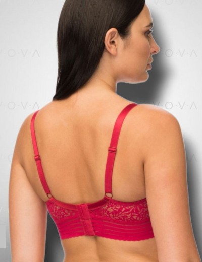Мягкий бюстгальтер с широким поясом VOVA PAOLA V48411 азалия, Цвет: азалия, Размеры: 75F, изображение 4