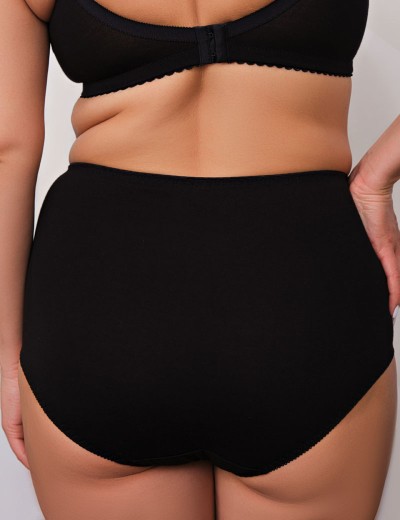 Трусы макси хлопковые Valmira 2918/B черный, Цвет: черный, Размеры: 4XL, изображение 2