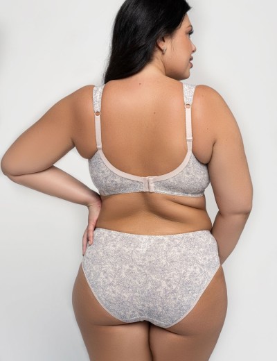 Хлопковый бюстгальтер Valmira 1101/G-1102/G синий меланж, Цвет: синий меланж, Размеры: 90F, изображение 7