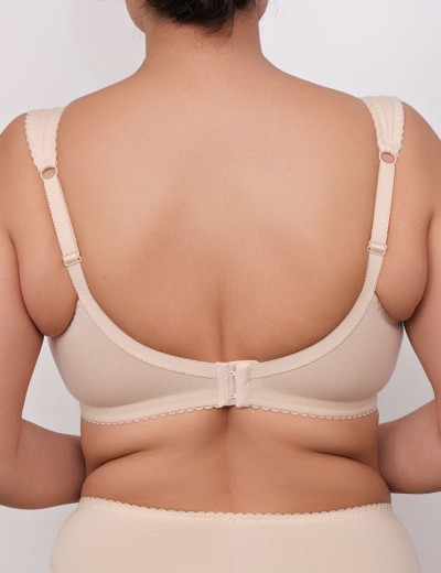 Хлопковый бюстгальтер без косточек Valmira 1101-1102 бежевый, Цвет: бежевый, Размеры: 80F, изображение 2