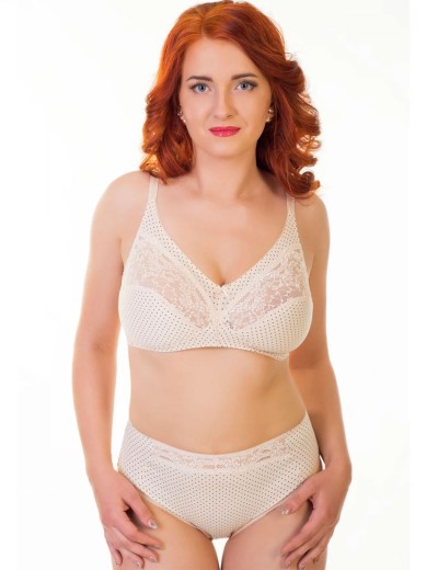 Хлопковый бескаркасный бюстгальтер Valmira 1141/C жасмин в крапинку, Цвет: жасмин в крапинку, Размеры: 90C, изображение 2