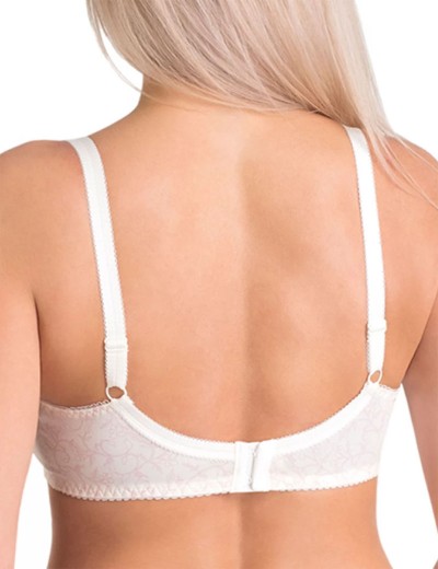 Хлопковый бескаркасный бюстгальтер Valmira 1141/C молоко с аметистом, Цвет: молоко с аметистом, Размеры: 80F, изображение 2