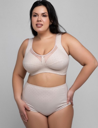 Бюстгальтер хлопковый с перфорацией Valmira 1145/A пион ажур, Цвет: пион ажур, Размеры: 100C, изображение 7