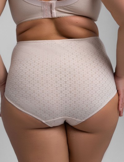 Хлопковые высокие трусы Valmira 2914/A пион ажур, Цвет: пион ажур, Размеры: S, изображение 2