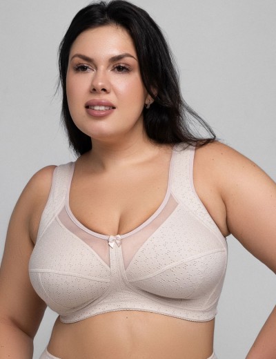 Бюстгальтер хлопковый с перфорацией Valmira 1145/A пион ажур, Цвет: пион ажур, Размеры: 100C, изображение 3