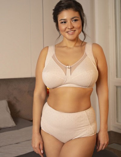 Бюстгальтер хлопковый с перфорацией Valmira 1145/A пион ажур, Цвет: пион ажур, Размеры: 100C, изображение 8