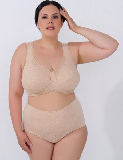 Бюстгальтер хлопковый с перфорацией Valmira 1145/A пион ажур, Цвет: пион ажур, Размеры: 100C, изображение 10