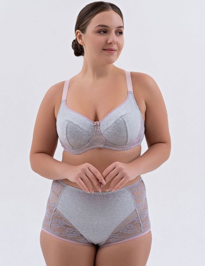 Натуральный бюстгальтер Valmira 1203/C серый меланж, Цвет: серый меланж, Размеры: 80F, изображение 7