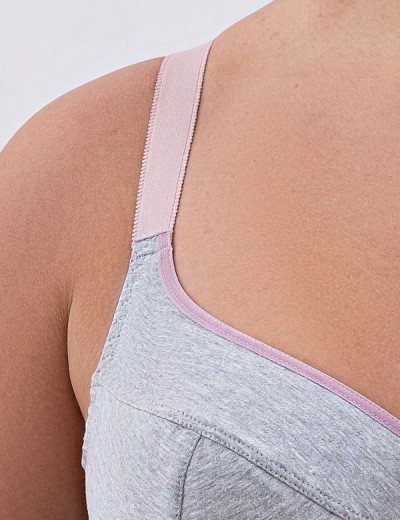 Натуральный бюстгальтер Valmira 1203/C серый меланж, Цвет: серый меланж, Размеры: 80F, изображение 5