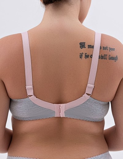 Натуральный бюстгальтер Valmira 1203/C серый меланж, Цвет: серый меланж, Размеры: 80F, изображение 2