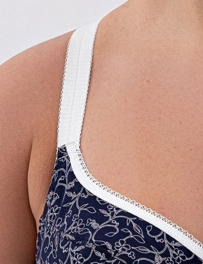 Натуральный бюстгальтер Valmira 1203/C синий с молоком, Цвет: синий с молоком, Размеры: 85C, изображение 4