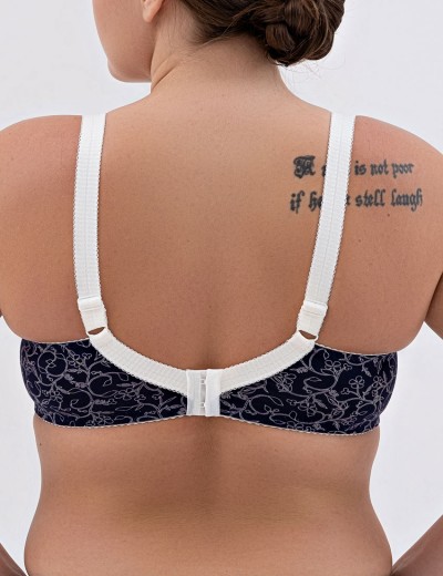 Натуральный бюстгальтер Valmira 1203/C синий с молоком, Цвет: синий с молоком, Размеры: 85C, изображение 2