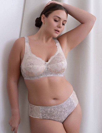 Хлопковый бюстгальтер без косточек Valmira 1205/G пион меланж, Цвет: пион меланж, Размеры: 85B, изображение 8