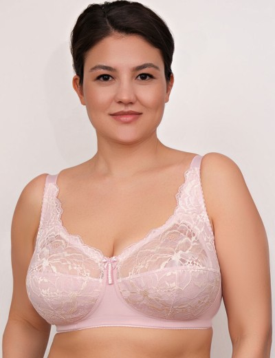 Бюстгальтер из хлопка без косточек Valmira 1206/C лотос, Цвет: лотос, Размеры: 80B, изображение 3