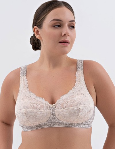 Хлопковый бюстгальтер без косточек Valmira 1205/G пион меланж, Цвет: пион меланж, Размеры: 85B, изображение 3