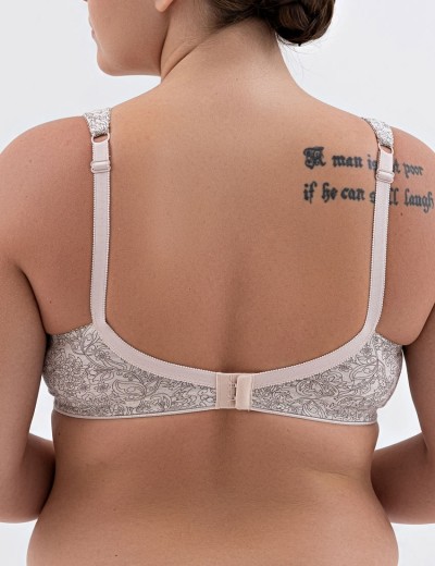 Бюстгальтер хлопковый без косточек Valmira 1206/G пион меланж, Цвет: пион меланж, Размеры: 85C, изображение 2