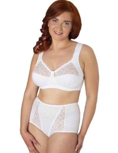 Высокие хлопковые трусы Valmira 2918/C белый в крапинку, Цвет: белый в крапинку, Размеры: M, изображение 2