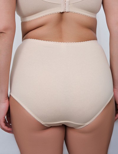 Трусы макси хлопковые Valmira 2918/B бежевый, Цвет: бежевый, Размеры: 4XL, изображение 2