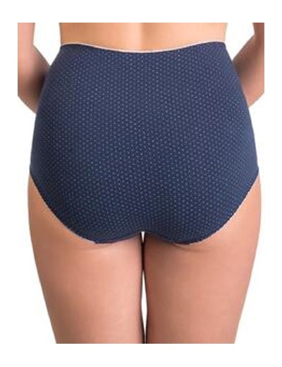 Высокие хлопковые трусы Valmira 2918/C синий в крапинку, Цвет: синий в крапинку, Размеры: M, изображение 2