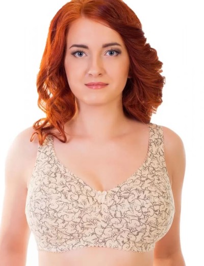 Бюстгальтер на широких лямках Valmira 1121/C бежевый с черным, Цвет: бежевый с черным, Размеры: 85H, изображение 3