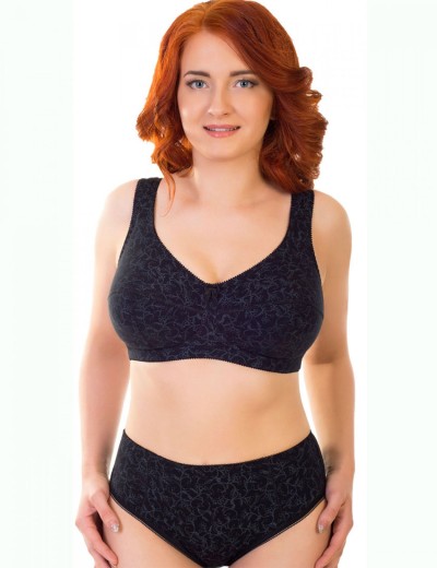 Бюстгальтер на широких лямках Valmira 1121/C черный с серым, Цвет: черный с серым, Размеры: 115D, изображение 9