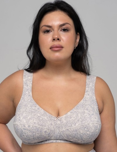 Бюстгальтер с широкими бретелями Valmira 1121/G синий меланж, Цвет: синий меланж, Размеры: 105I, изображение 3