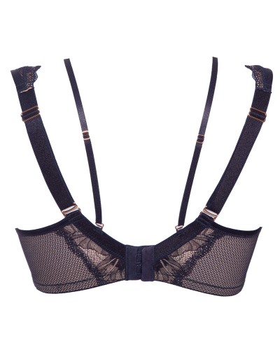 Бюстгальтер бралетт на большую грудь Alles VOLARE M Plus BRALETTE темно-синий, Цвет: темно-синий, Размеры: 100F, изображение 9